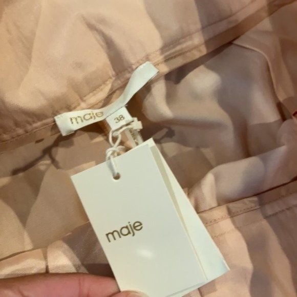 NWT Maje Panisse Bow Belt Slim Pant - Picture 10 of 13